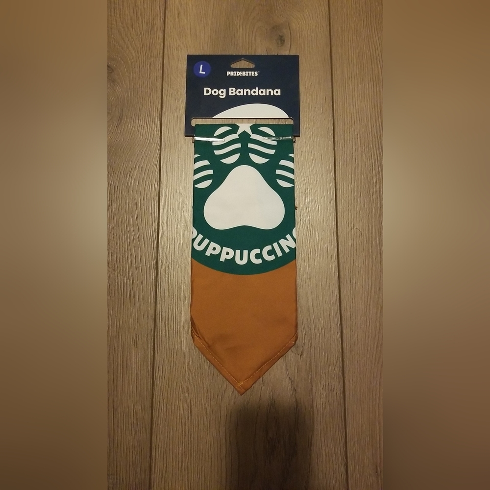 Starbucks Puppuccino Dog Bandana, Large, New